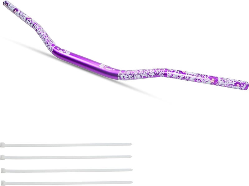 JXPANG Universal 28mm 1/1/8" Handle Bar For CRF KLX KX LTR TRX SX SXF EXC XCW Motocross Pit Dirt Bike Scooter ATV Quad Bike Grizzly Hawk 250 Bicycles (Purple) - Image 1